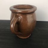 Pot/pichet En Grès Vintage Marron