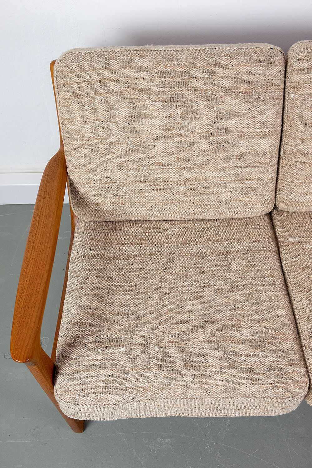 Vintage Teak 3 Seater Sofa by Juul Kristensen, 1960