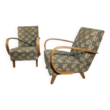 Set of Vintage Armchairs by Jindrich Halabala