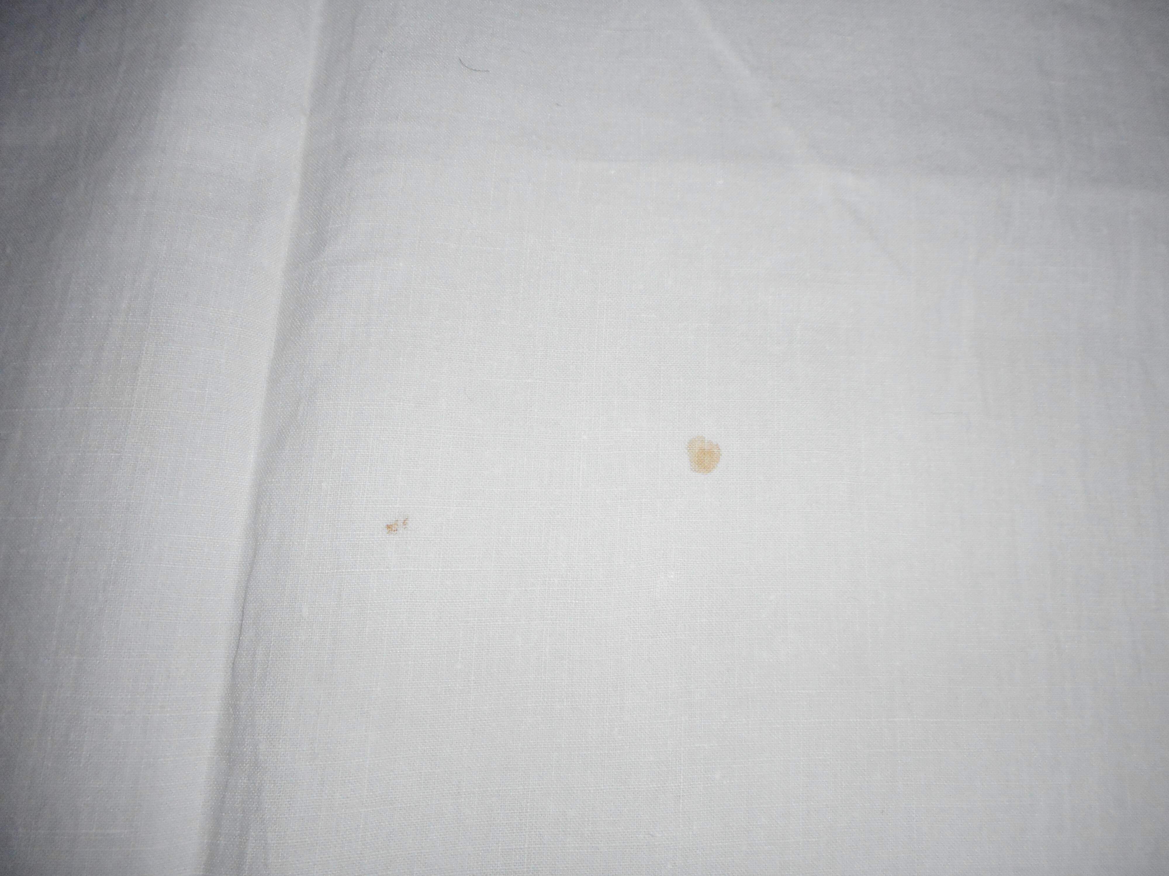 Embroidered linen sheet