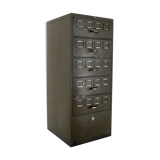 1930s multi drawer card filing cabinet by august blodner