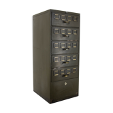 1930s multi drawer card filing cabinet by august blodner