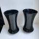 pair of black opaline vases early twentieth century