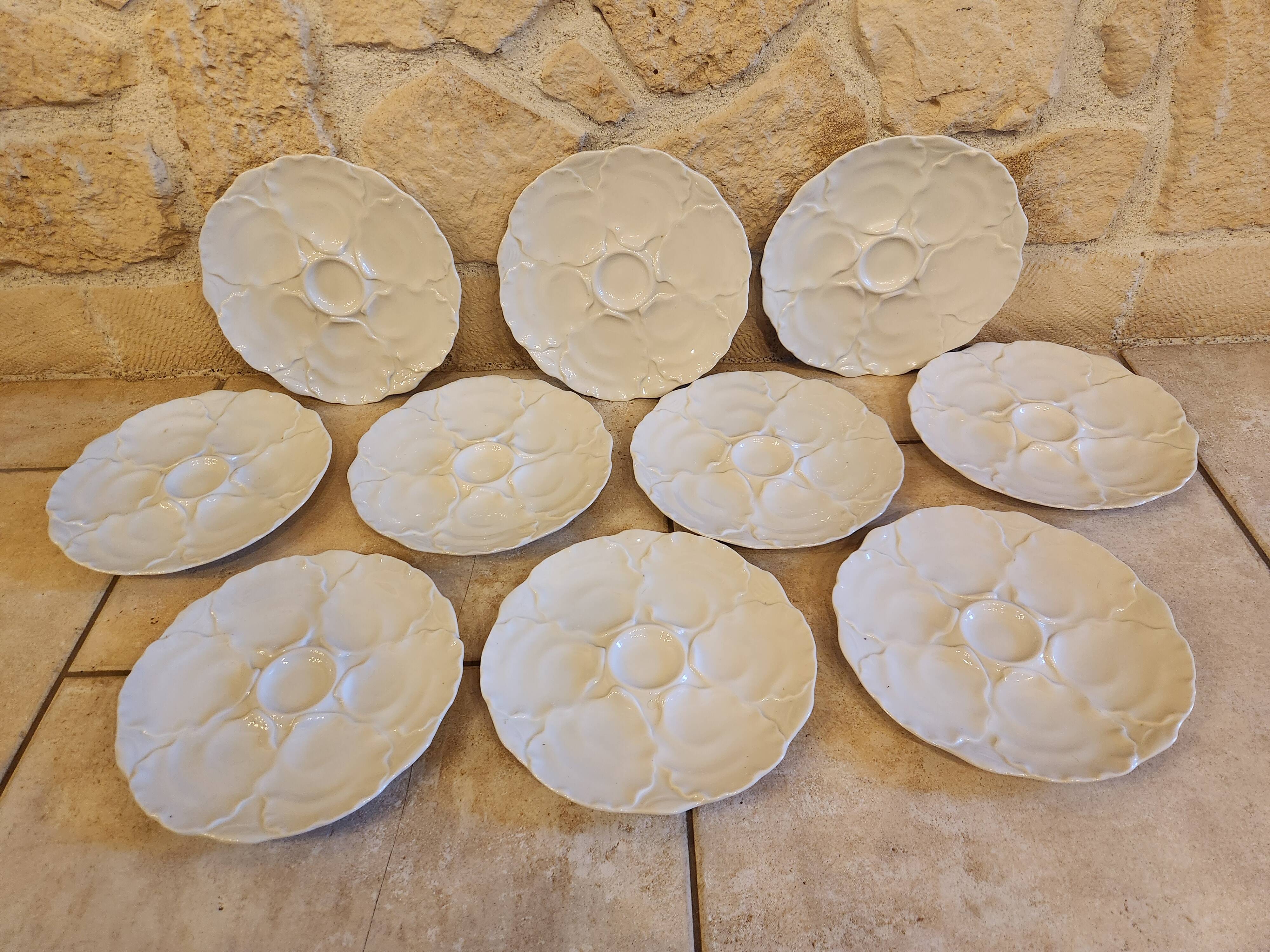 Set of 10 vintage Hutschenreuther oyster plates