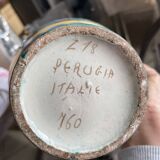 Pair of majolica jugs – perugia italy – 1960s