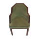 Art Deco armchair with almond green velvet