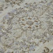 Overdyed Wool Vintage Handmade Carved Rug 178 cm x 275 cm