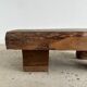 Asian solid wood quadripod brutalist coffee table H30 L81 l42