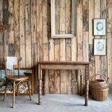 Antique table with turned legs (renovated)