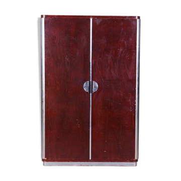 Bauhaus Walnut Wardrobe attributed to Vichr a Spol, Czechia, 1939