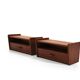 Danish Wall Mounted Nightstands in Teak 1960s
