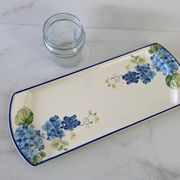 "Hortensia" table service from Luneville, earthenware, 80 pieces