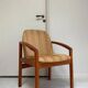 Vintage Danish solid teak wooden chair