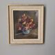 Acrylic painting on cardboard still life bohemian countryside decoration