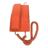Téléphone orange à cadran Contempra 1977