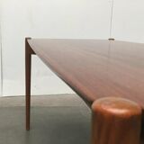 Mid-Century German coffee table series 400 in teak by Hartmut Lohmeyer for Wilkhahn, 1950s.