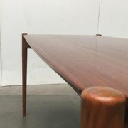 Mid-Century German coffee table series 400 in teak by Hartmut Lohmeyer for Wilkhahn, 1950s.