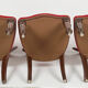 6 chairs 19th English Victorian mahogany and red velvet