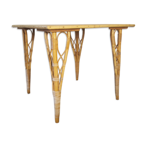 Table en rotin 1960
