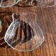 7 vintage shell-shaped bowls in Pyrex glass from France