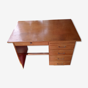 Bureau en bois années 1960