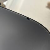 Lampe vintage 1930 Pirouett Art Déco opaline noire - 45 cm