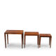 Tables gigogne en palissandre de Severin Hansen, lot de 3