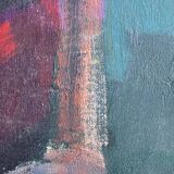 Robert Dago Oil on Canvas Still Life Jug with Flowers 1988