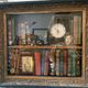 Table display cabinet of curiosities