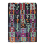 Turkish Anatolian Handmade Vintage Area Kilim Rug 206 cm x 155 cm