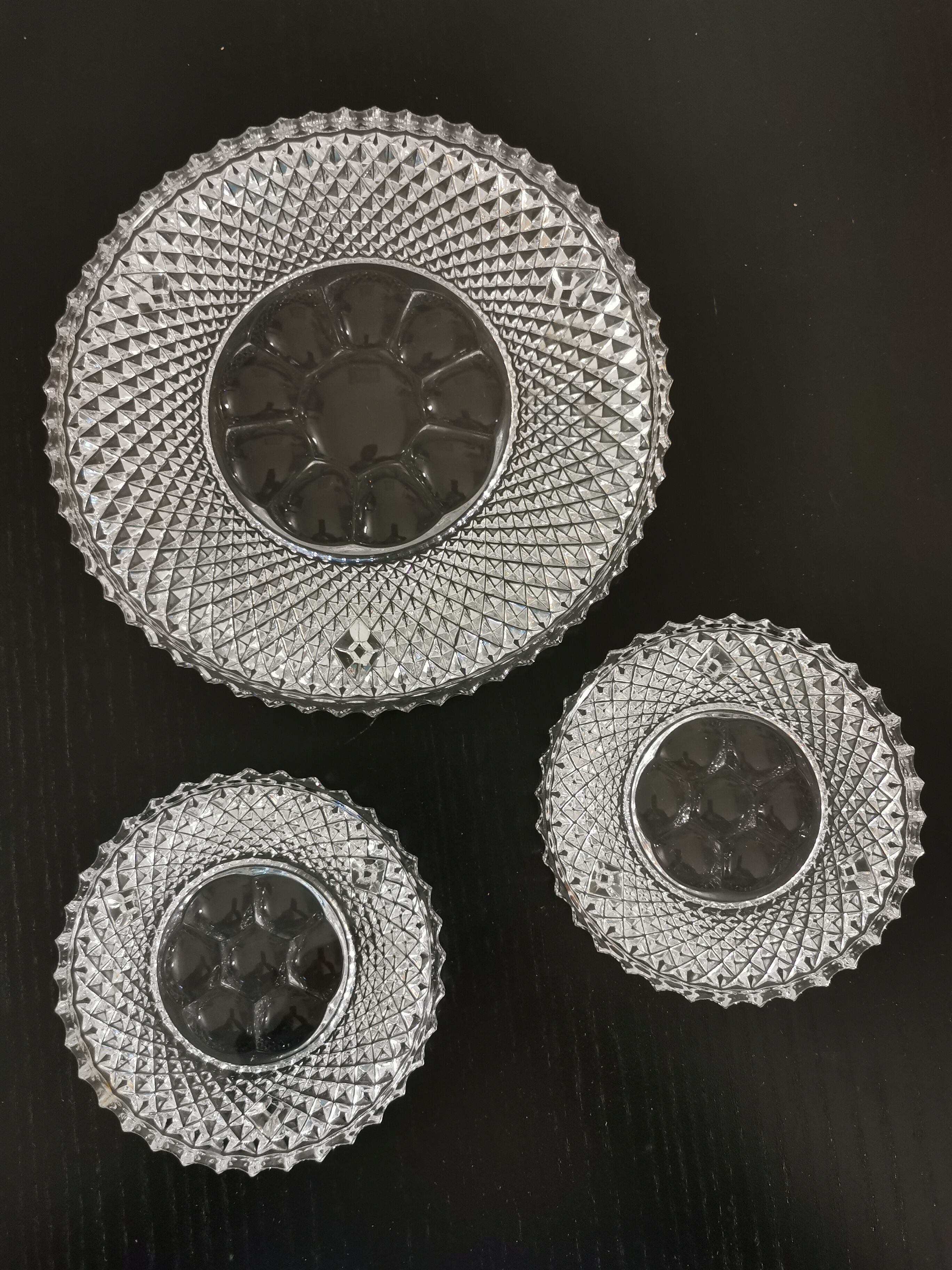 Underside and underside of bottles