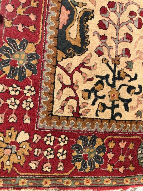 Ancient French rug   handmade 200x 300cm