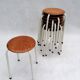 Tabourets néerlandais vintage en contreplaqué, années 1970, ensemble de 4