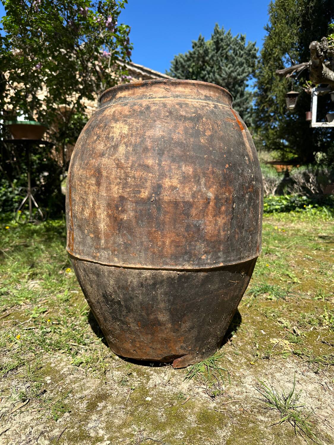 Jarre poterie en terre cuite ancienne 19ème