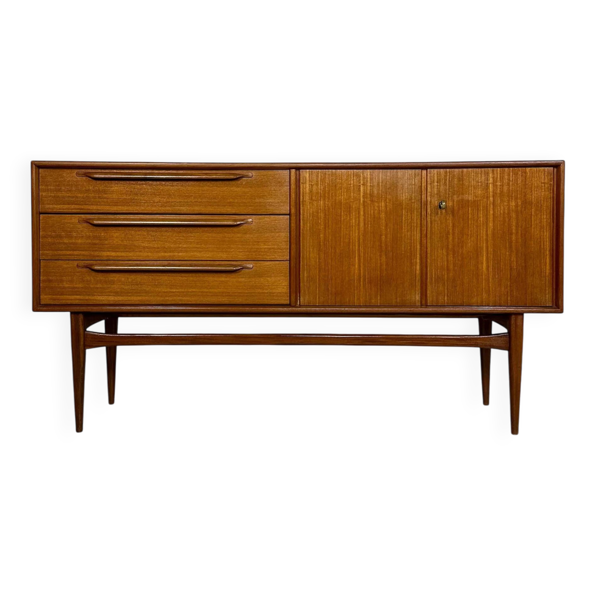 Buffet latéral vintage en teck des années 1960 par Heinrich Riestenpatt pour RT Möbel