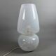 Large mushroom table lamp in Murano glass, Fabbian design, Space Age 1970s.
