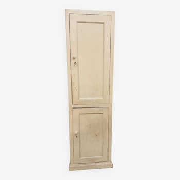 Old cabinet wardrobe kitchen cupboard cream yellow 58 x 192 cm