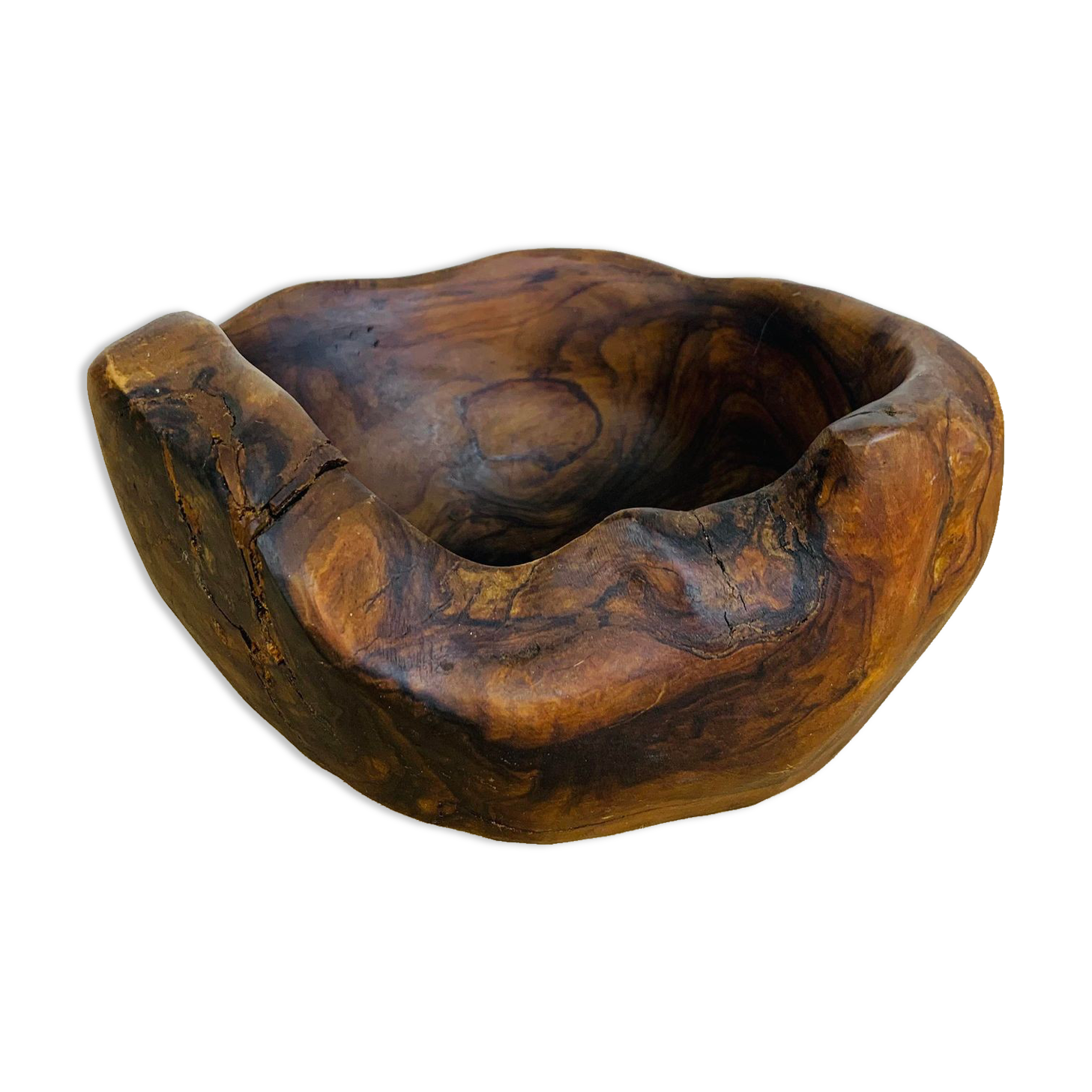 Empty pocket cut solid wood brutalist