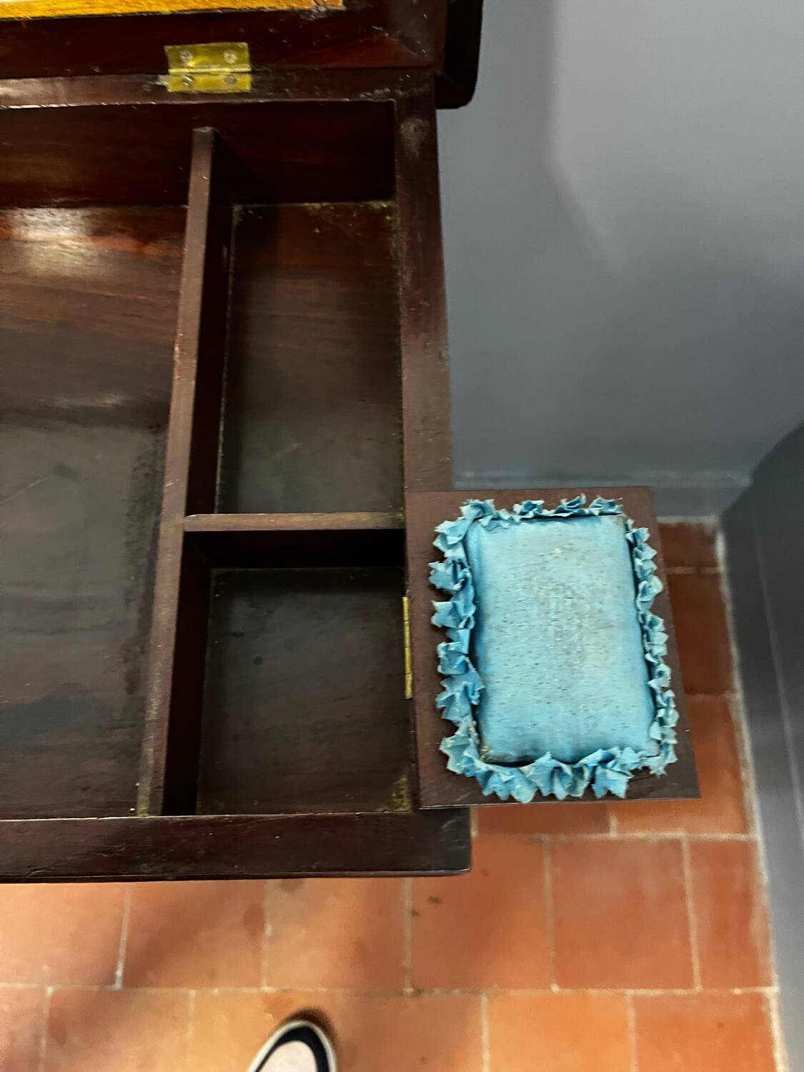 Empire period mahogany workbench