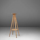 Industrial console in wood with rich patina, France, 1900