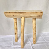 Wooden tripod farm stool