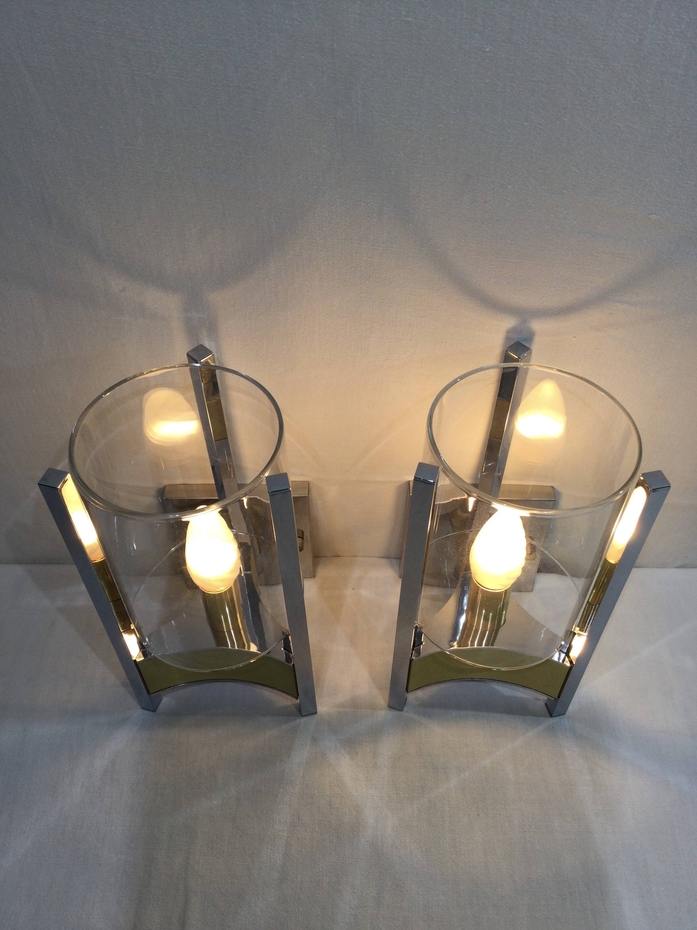 Sciolari – Paire d’appliques triangle