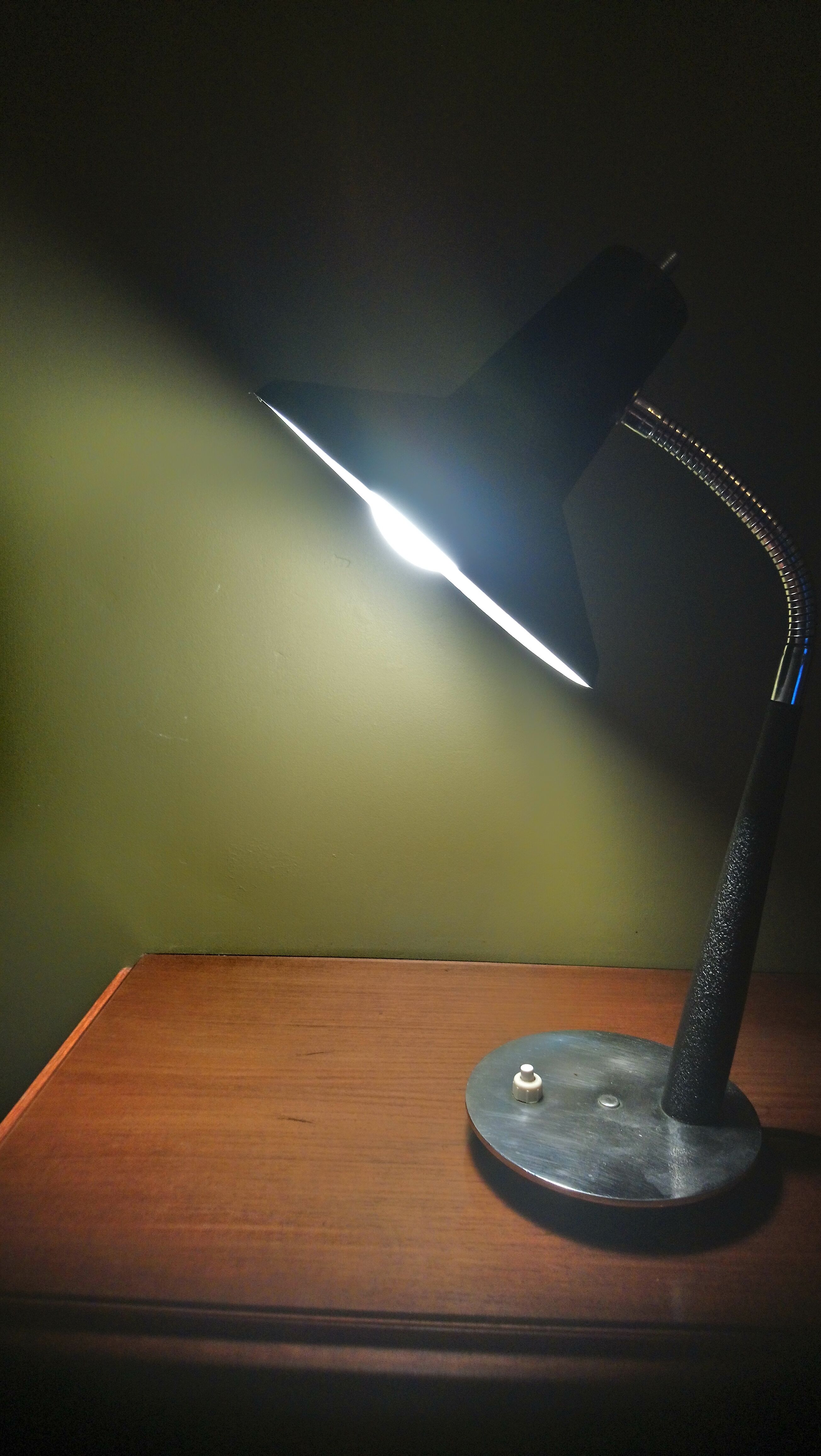 50 black years hammered metal lamp