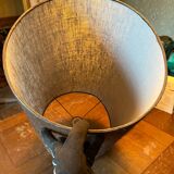 Large 70s brown lampshade
