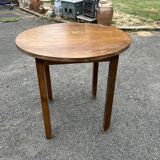 Vintage wooden round table