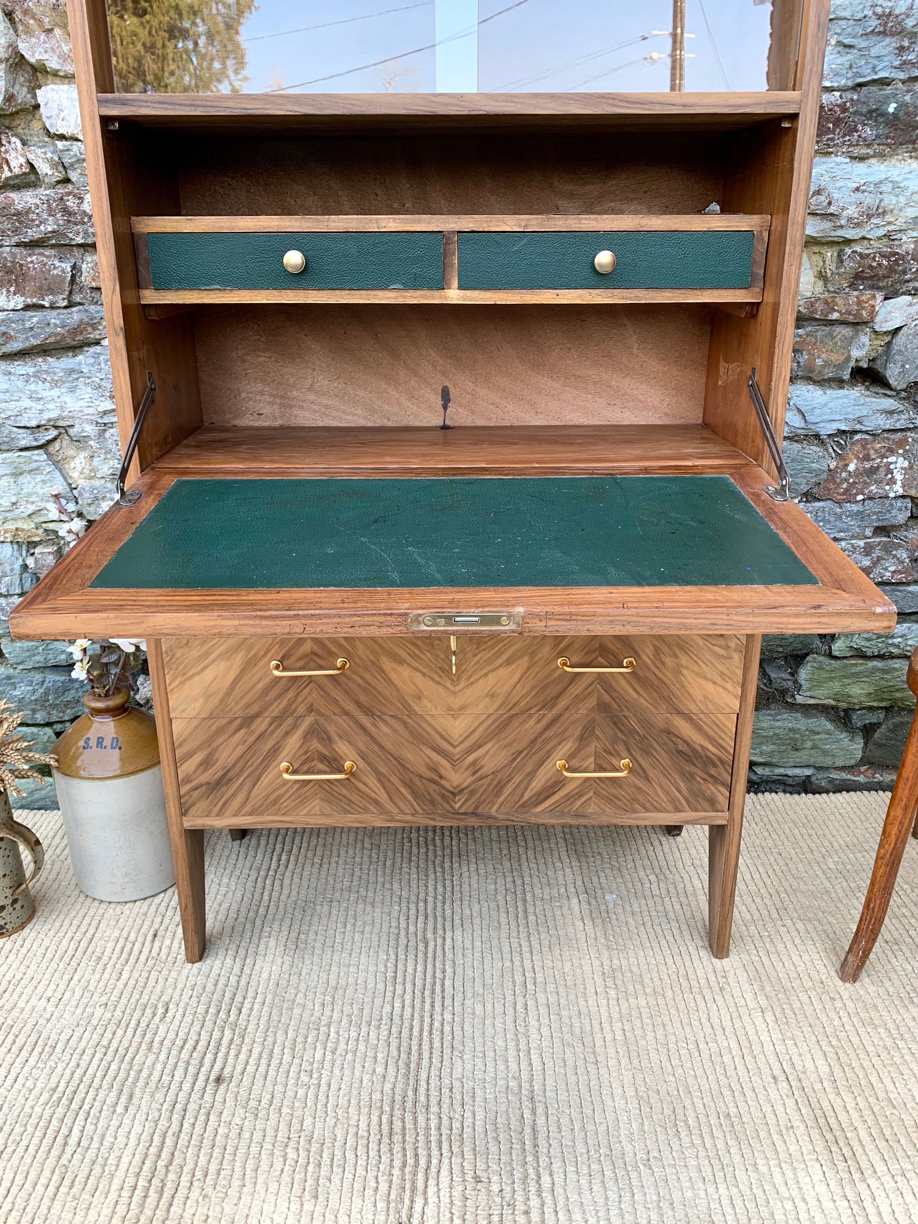 Vintage writing desk in rosewood