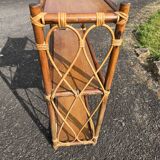Vintage rattan shelf