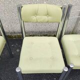 6 Roche Bobois steel chairs