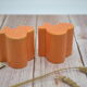 Salière et poivrière Amadeus emboitables de couleur orange