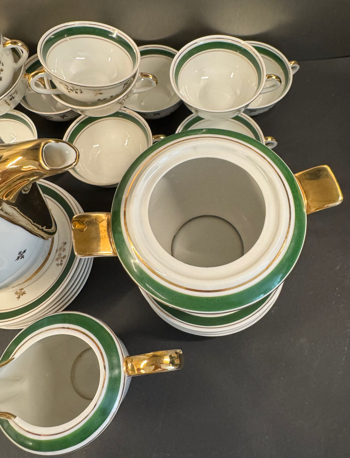 Limoges porcelain coffee service – Luf brand